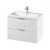CERSANIT ZESTAW SET C143 TIRSO 80 BIAŁY MATOWY (SZAFKA + UMYWALKA) S801-547